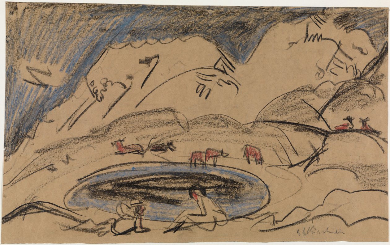 Lago de montaña de Ernst Ludwig Kirchner