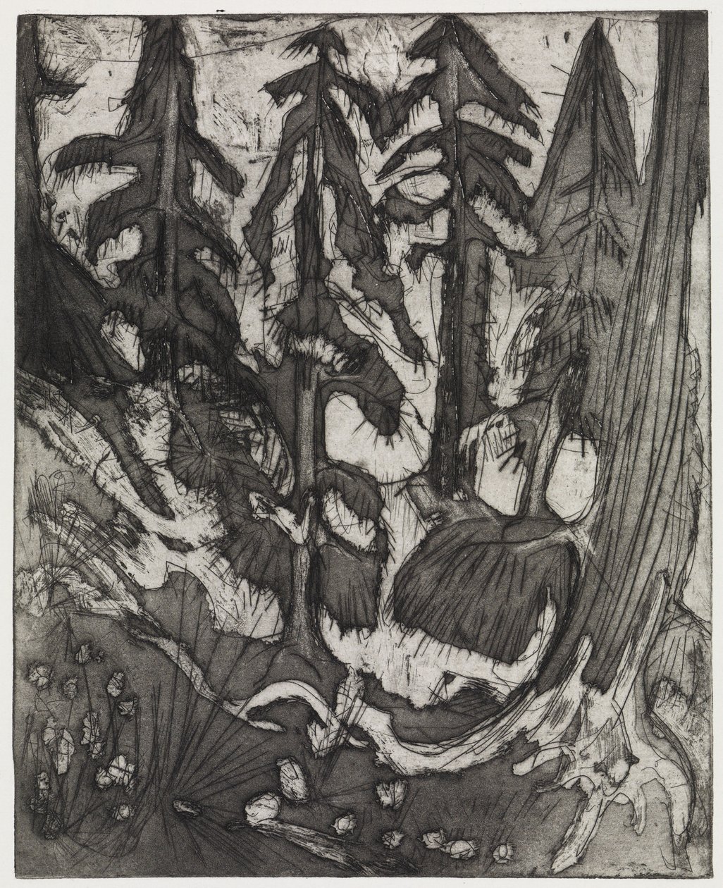 Bosque de montaña de Ernst Ludwig Kirchner