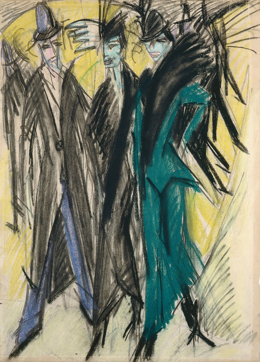 Escena de calle en Berlín de Ernst Ludwig Kirchner