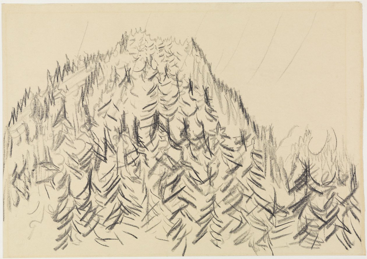 Colina boscosa de Ernst Ludwig Kirchner