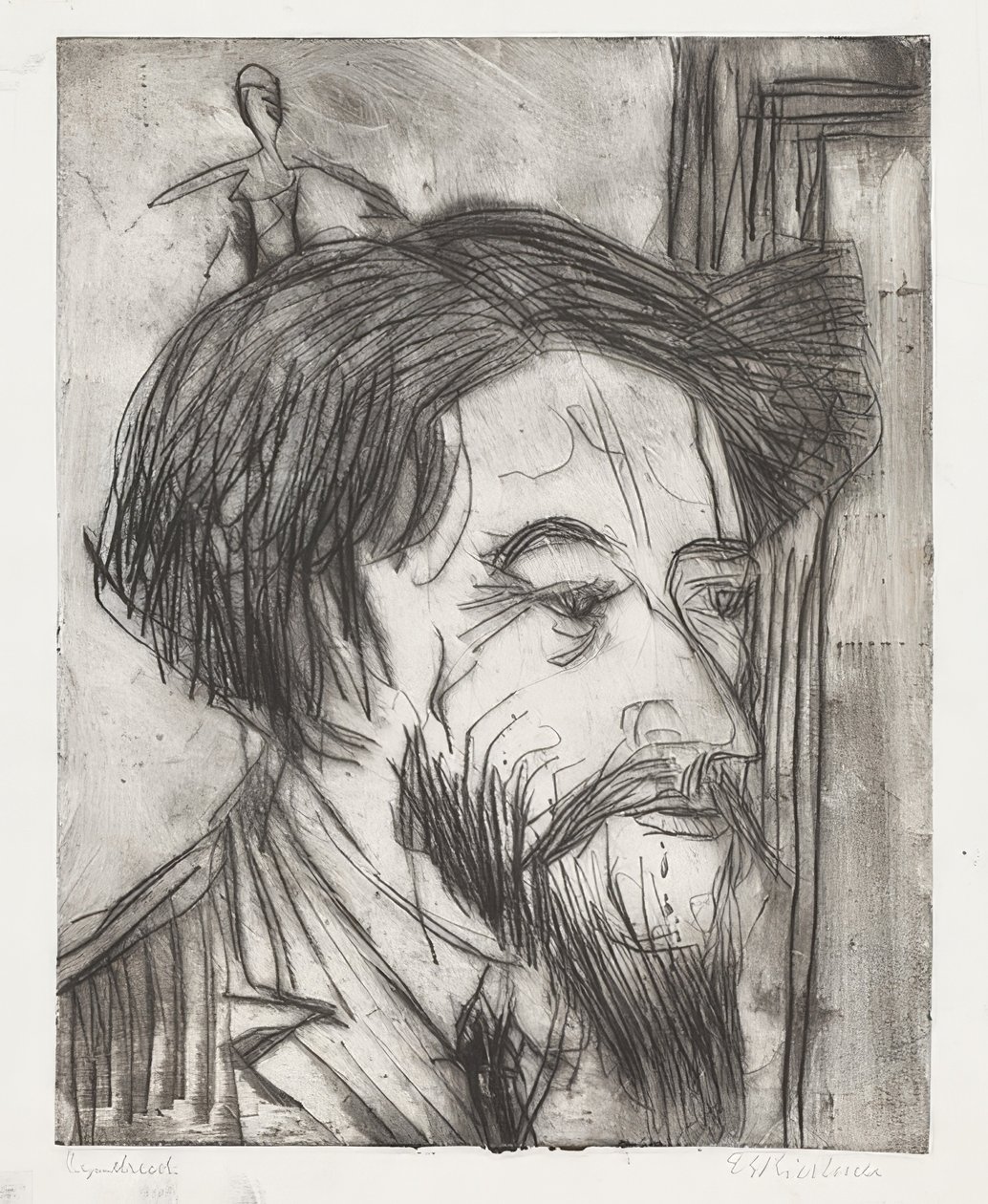 Retrato del Profesor Enrico Padua de Ernst Ludwig Kirchner