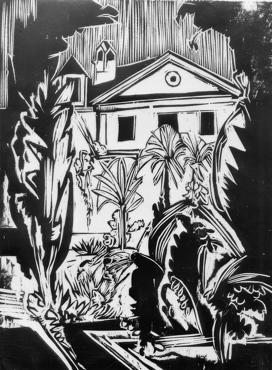 Jardín botánico (Jena) de Ernst Ludwig Kirchner