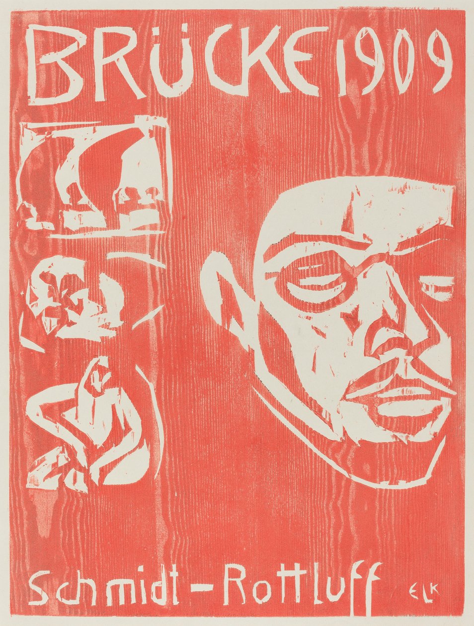 Portada del cuarto anuario del grupo de artistas Die Brücke de Ernst Ludwig Kirchner