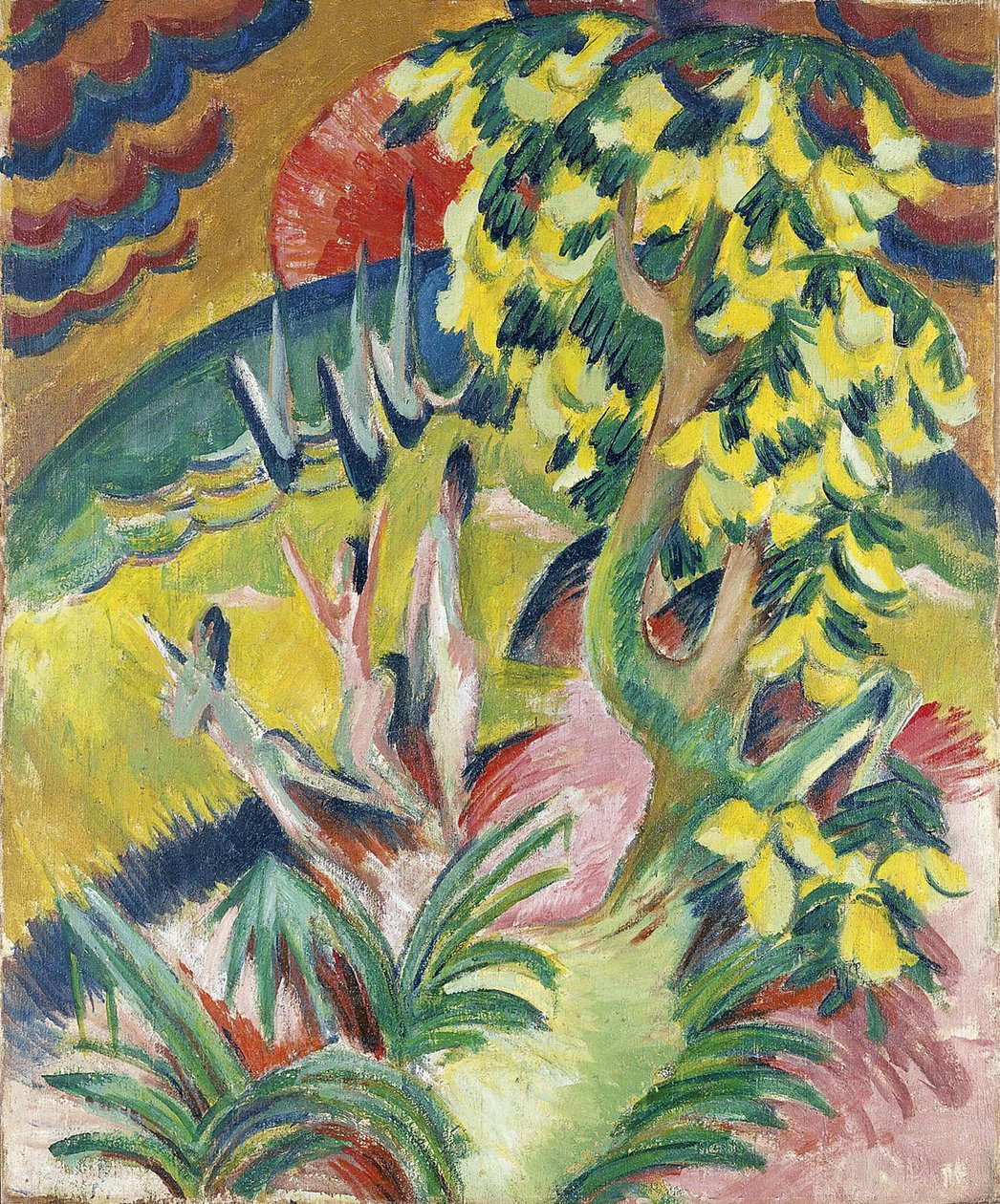 Bahía curva, c. 1914 de Ernst Ludwig Kirchner