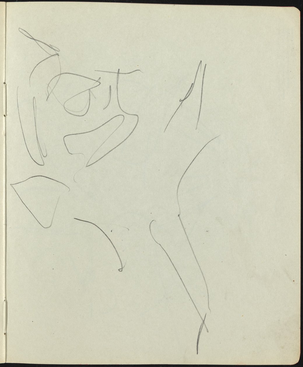 Bailarines y artistas (Página de un cuaderno de bocetos) de Ernst Ludwig Kirchner