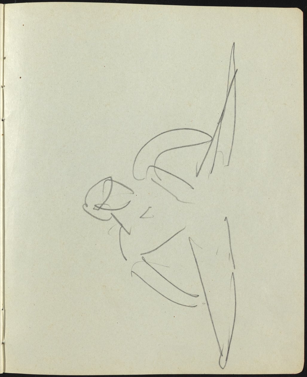 Bailarines y Artistas (Página de un Cuaderno de Bocetos) de Ernst Ludwig Kirchner