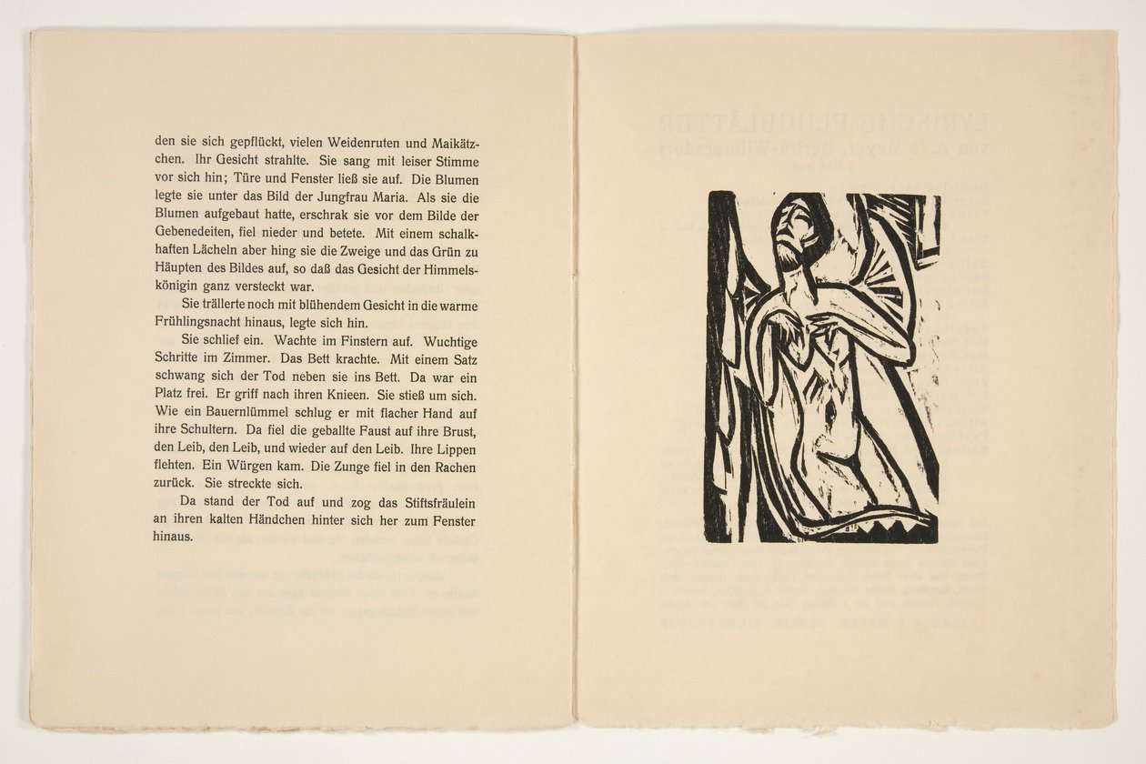La Canonesa y la Muerte. Ilustraciones para una novela de Alfred Doeblin de Ernst Ludwig Kirchner