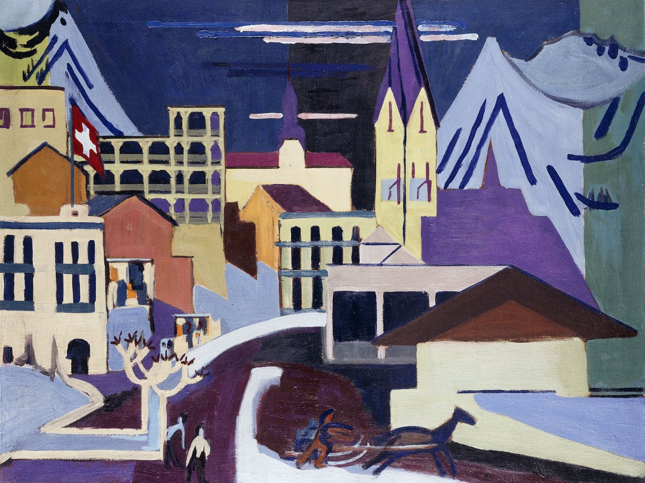 Estación de Ferrocarril de Davos-Platz de Ernst Ludwig Kirchner
