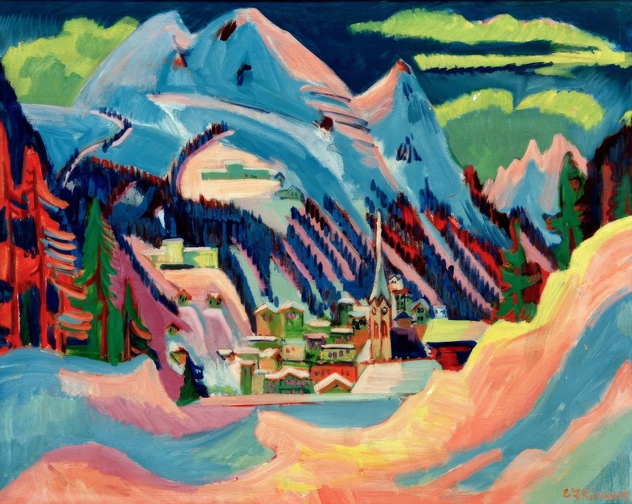 Davos en invierno de Ernst Ludwig Kirchner