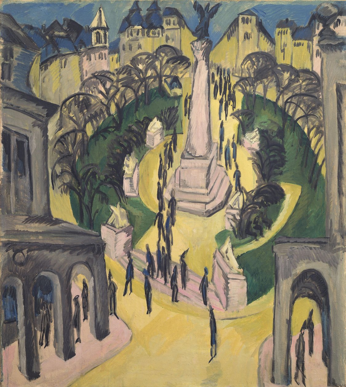 La plaza Belle Alliance de Berlín de Ernst Ludwig Kirchner