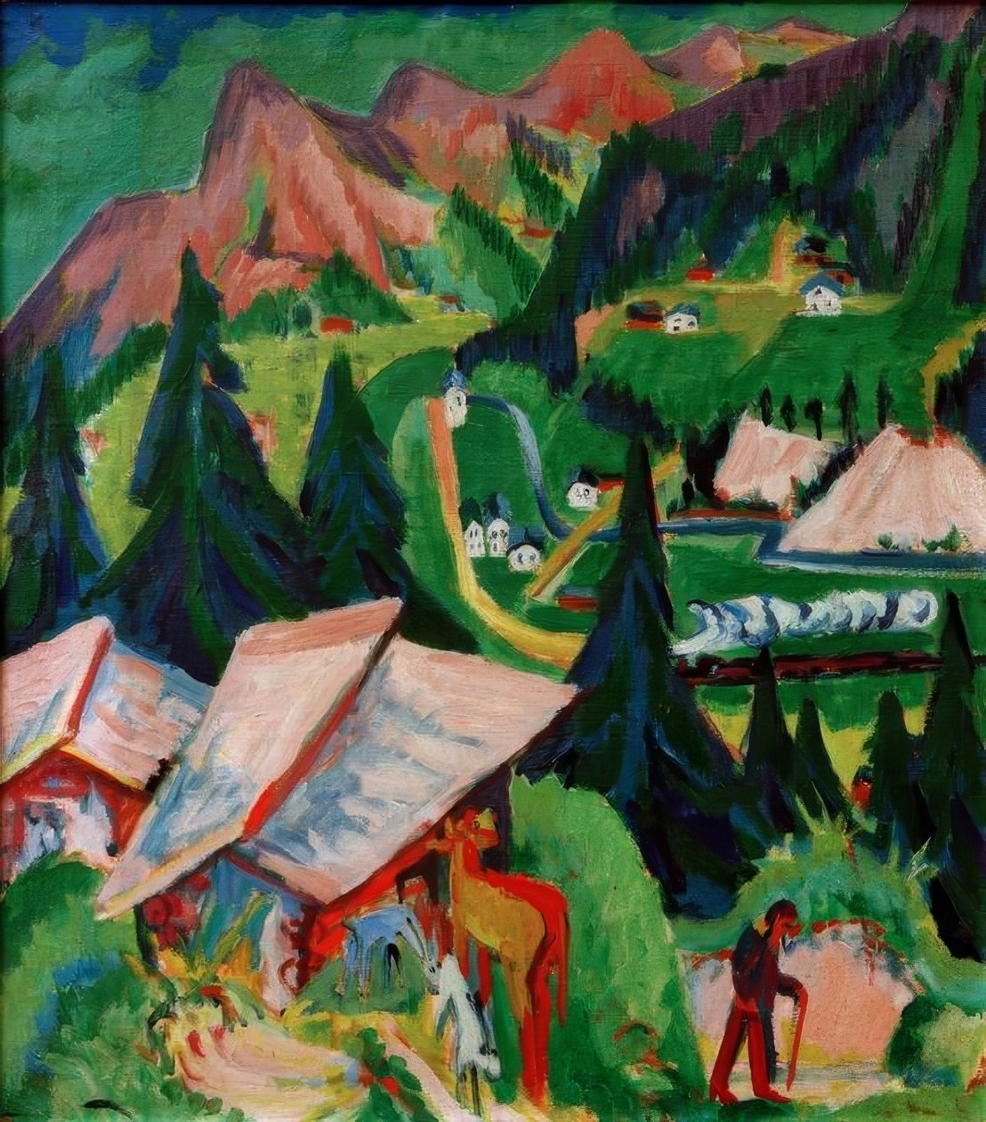 El Junkerboden desde Stafel de Ernst Ludwig Kirchner