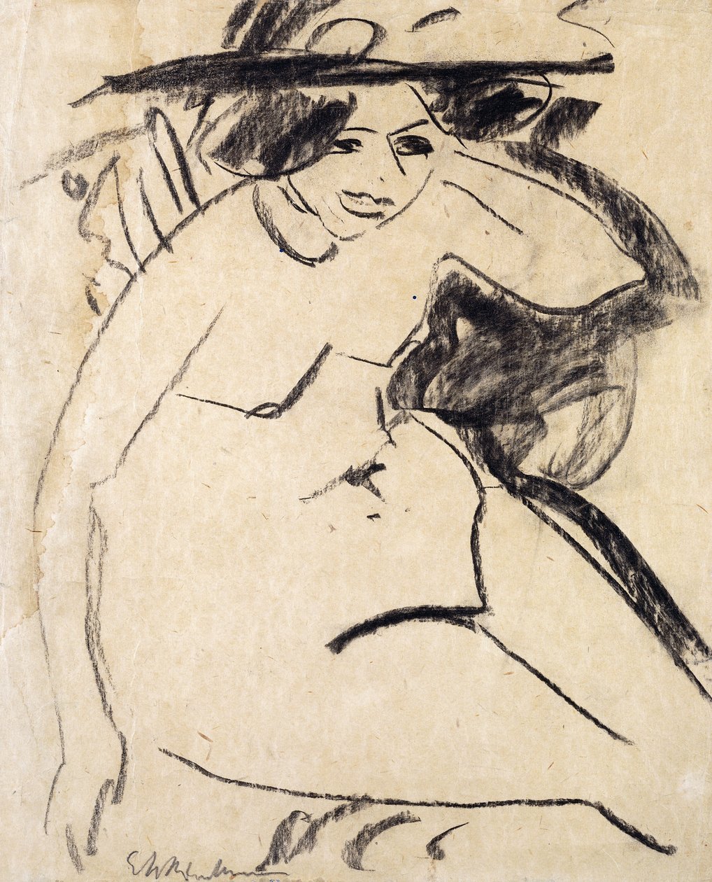 Dido con sombrero de Ernst Ludwig Kirchner