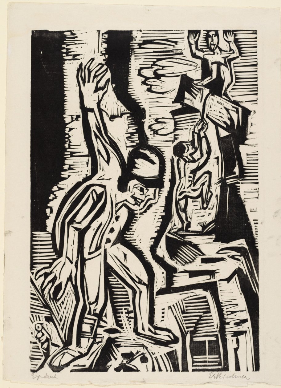 Los alpinistas de Ernst Ludwig Kirchner