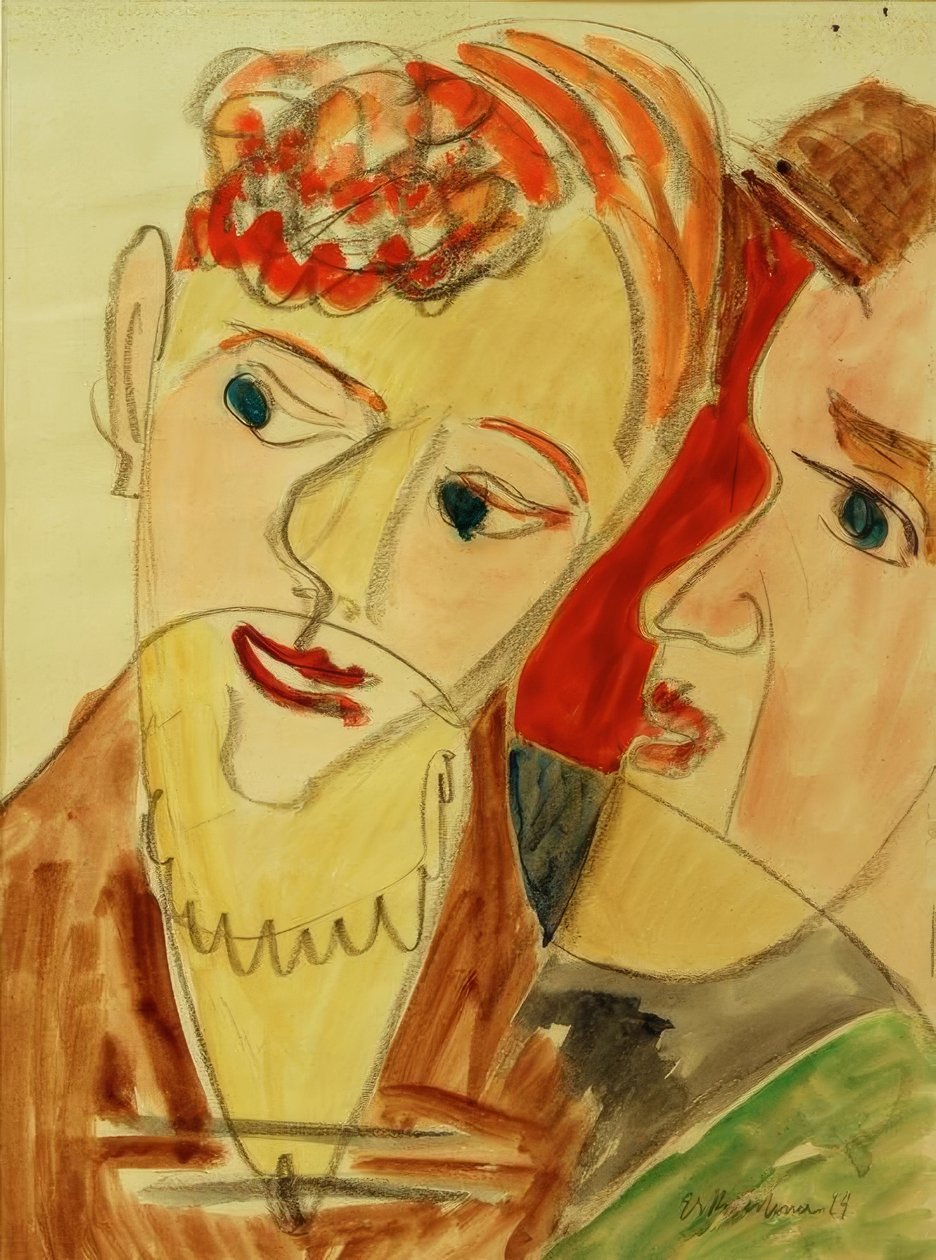 Los Hembusse (Pareja de amantes H.) de Ernst Ludwig Kirchner