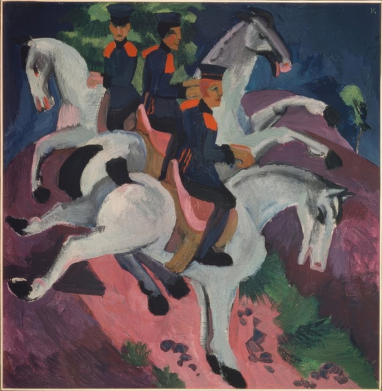 La escuela de equitación de Ernst Ludwig Kirchner
