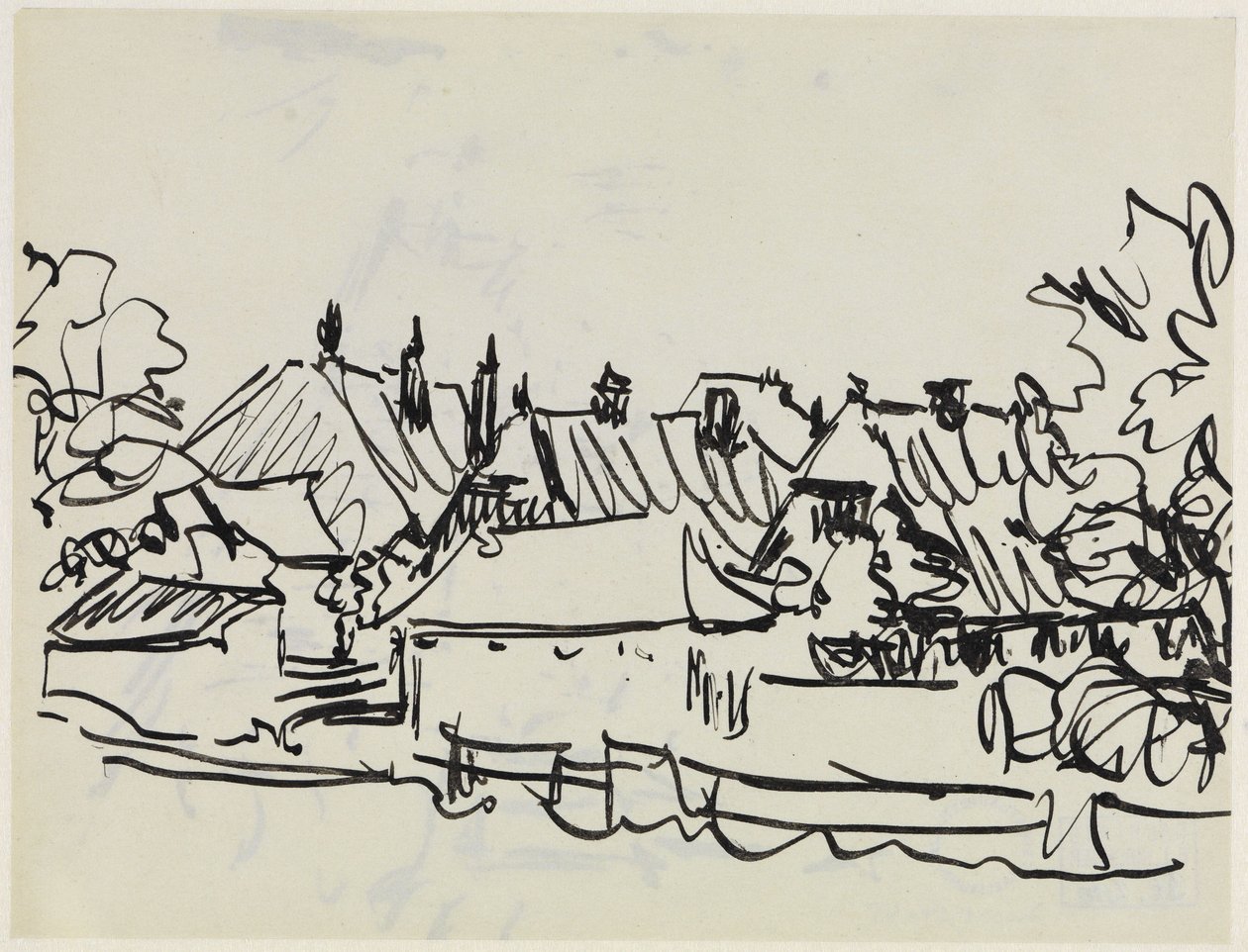 Pueblo en Fehmarn de Ernst Ludwig Kirchner