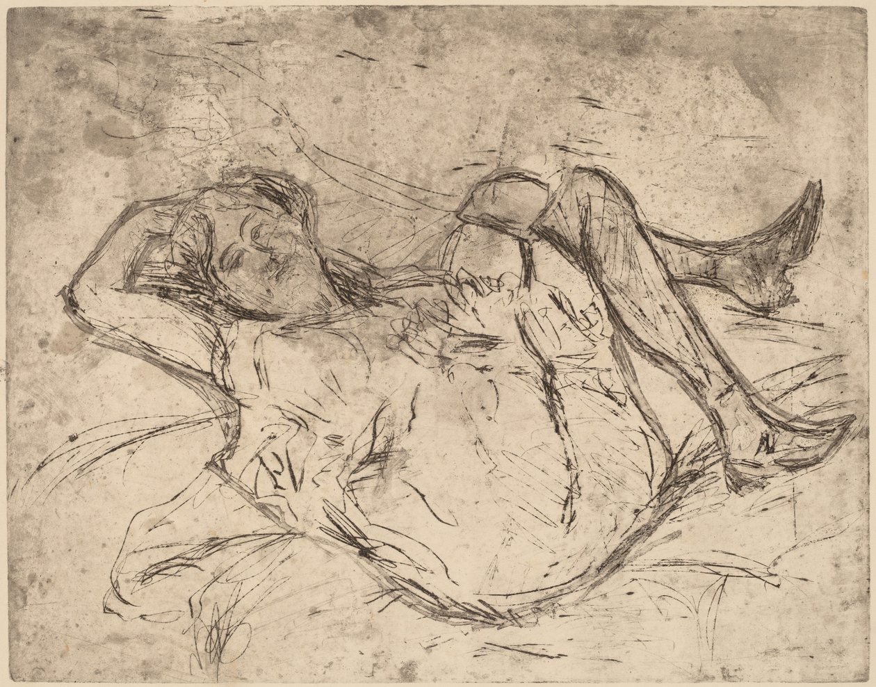 Chica Soñadora de Ernst Ludwig Kirchner