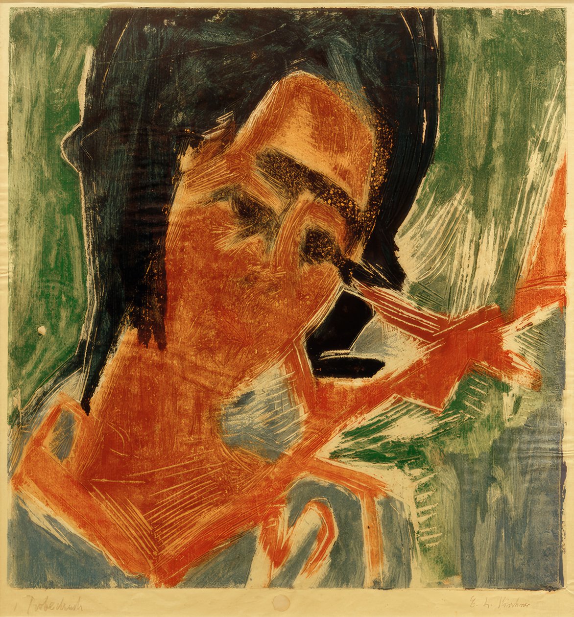 Joven niña de Ernst Ludwig Kirchner