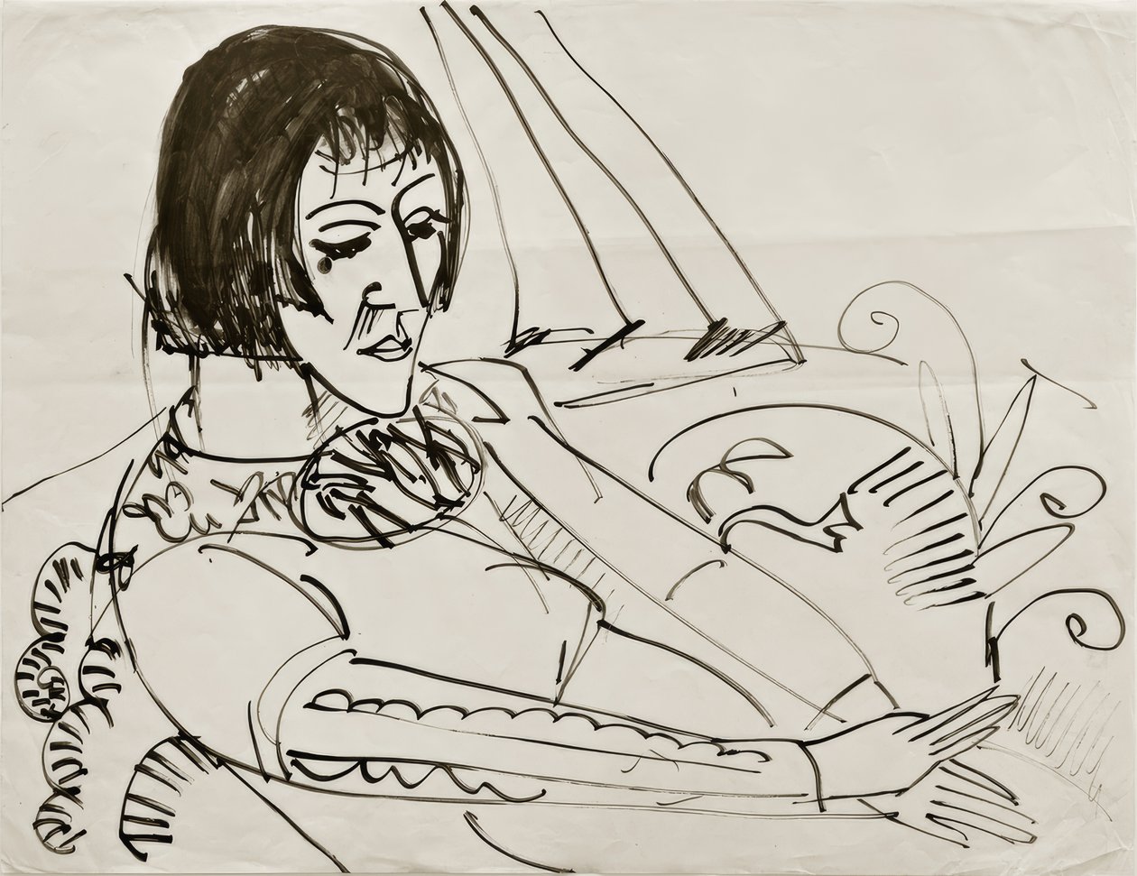 Sentada (Erna) de Ernst Ludwig Kirchner