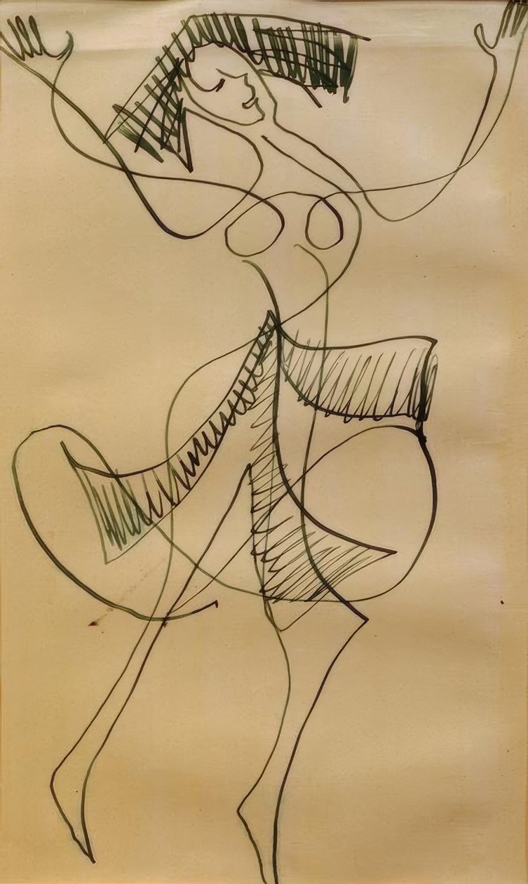 Bailarina extática de Ernst Ludwig Kirchner