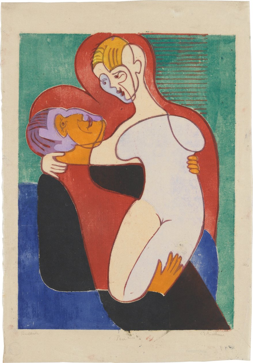 Elisabeth y Julius Hembus (Pareja de enamorados; Los Hembus) de Ernst Ludwig Kirchner