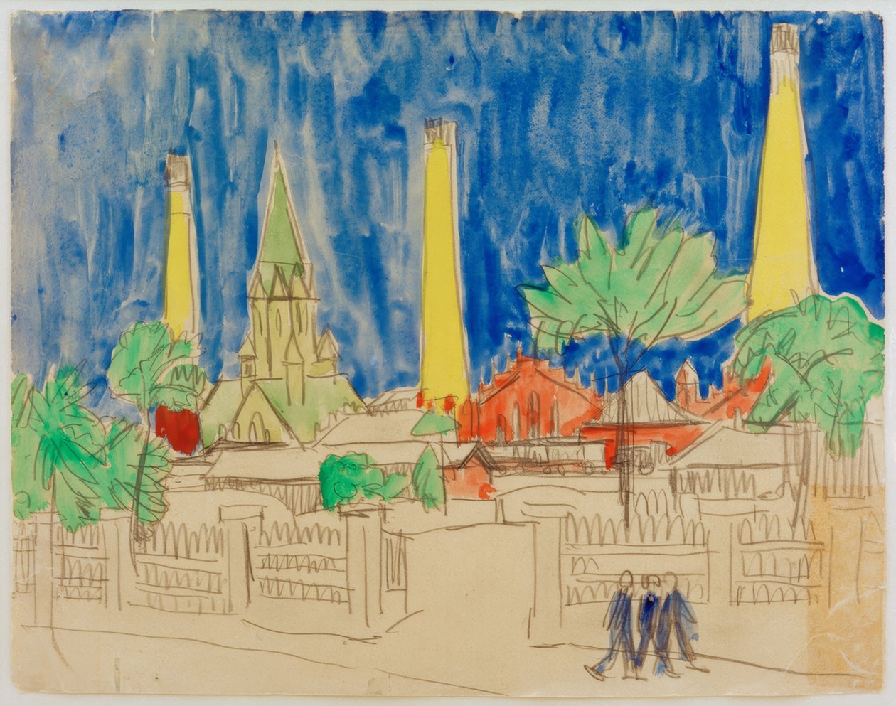 Fábrica en Dresde de Ernst Ludwig Kirchner