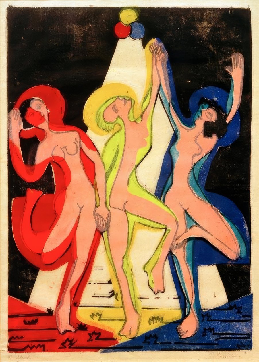 Baile de colores de Ernst Ludwig Kirchner