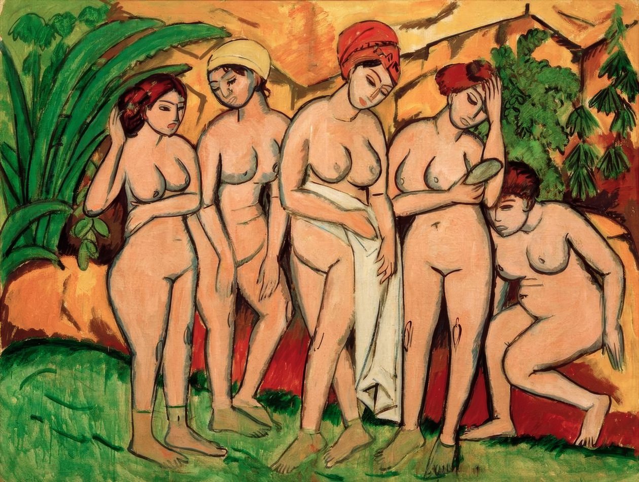 Mujeres en el baño de Ernst Ludwig Kirchner