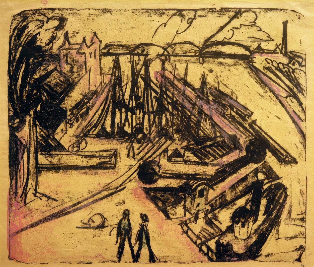 Puerto Libre de Frankfurt am Main de Ernst Ludwig Kirchner