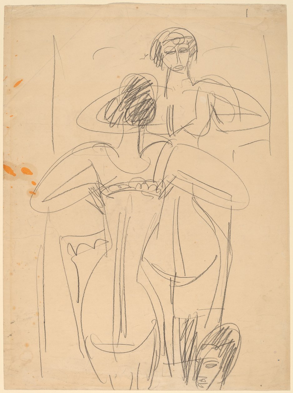 Niña ante un espejo de Ernst Ludwig Kirchner