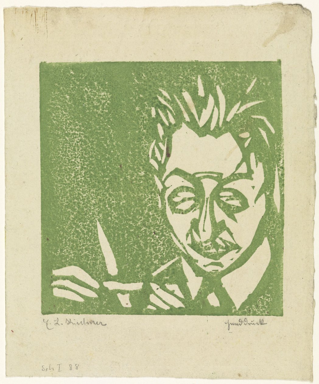 Soplador de vidrio (Walter Kirchner) de Ernst Ludwig Kirchner