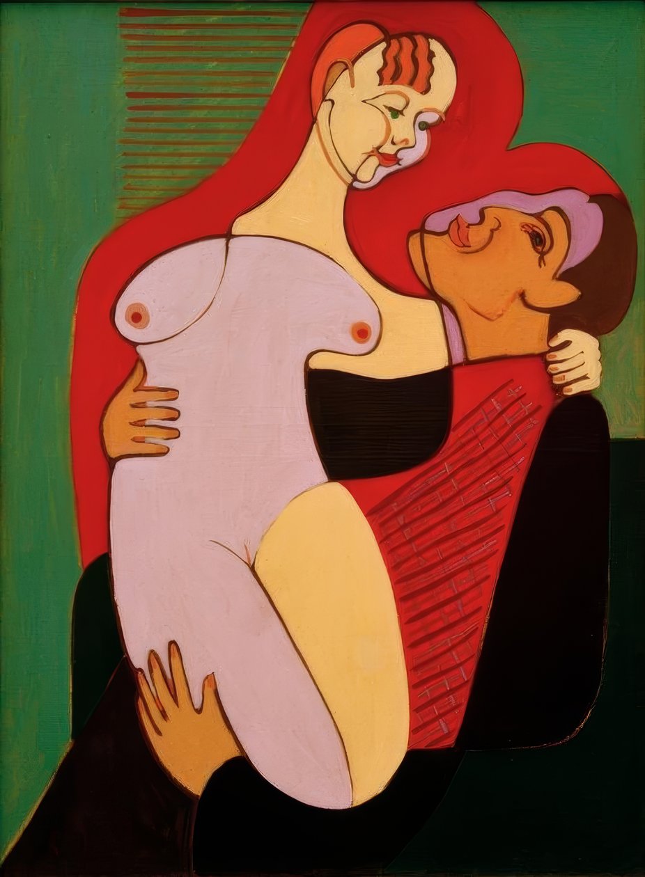 Gran pareja de amantes (Pareja Hembus) de Ernst Ludwig Kirchner