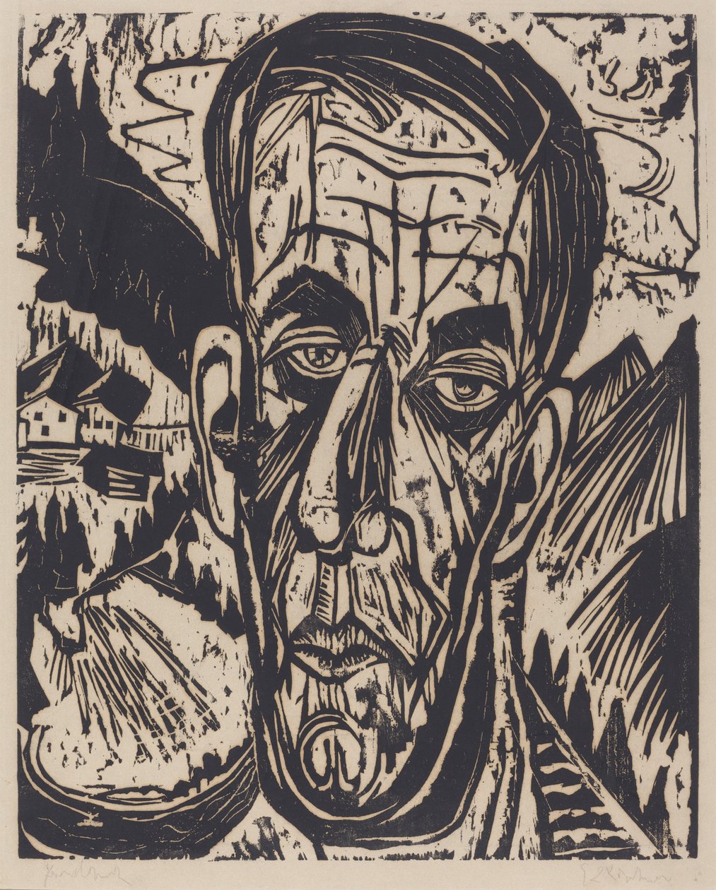 Cabeza de van de Velde, Brillante de Ernst Ludwig Kirchner
