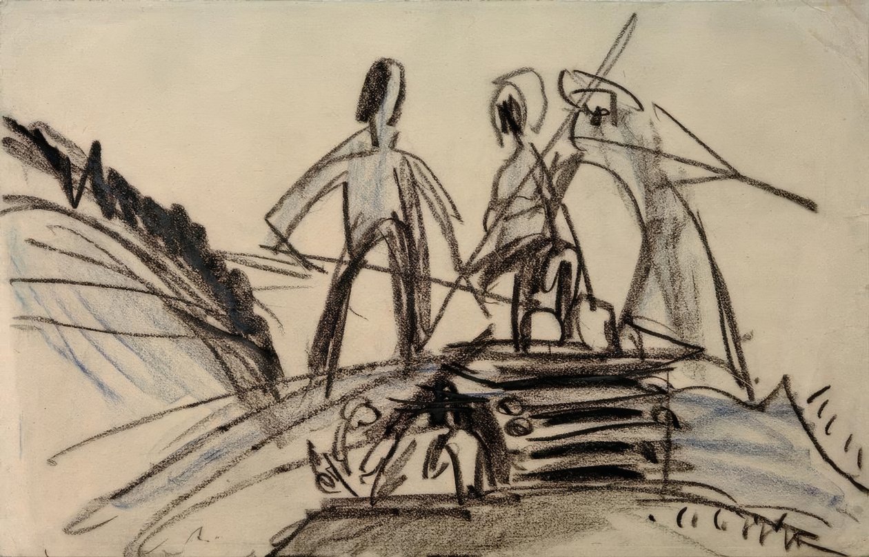 Campesinos Segando de Ernst Ludwig Kirchner