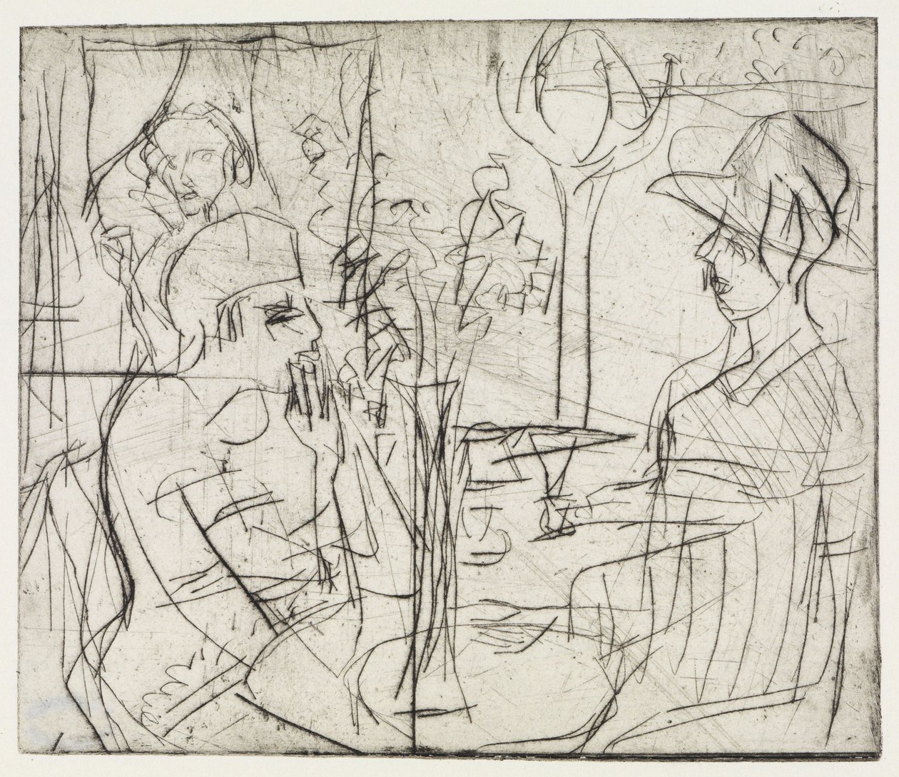 Canteras de grava/En la cafetería de Ernst Ludwig Kirchner