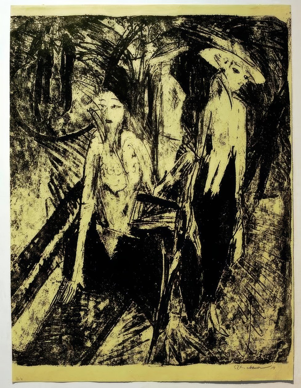 Cocottes en el Kurfürstendamm de Ernst Ludwig Kirchner