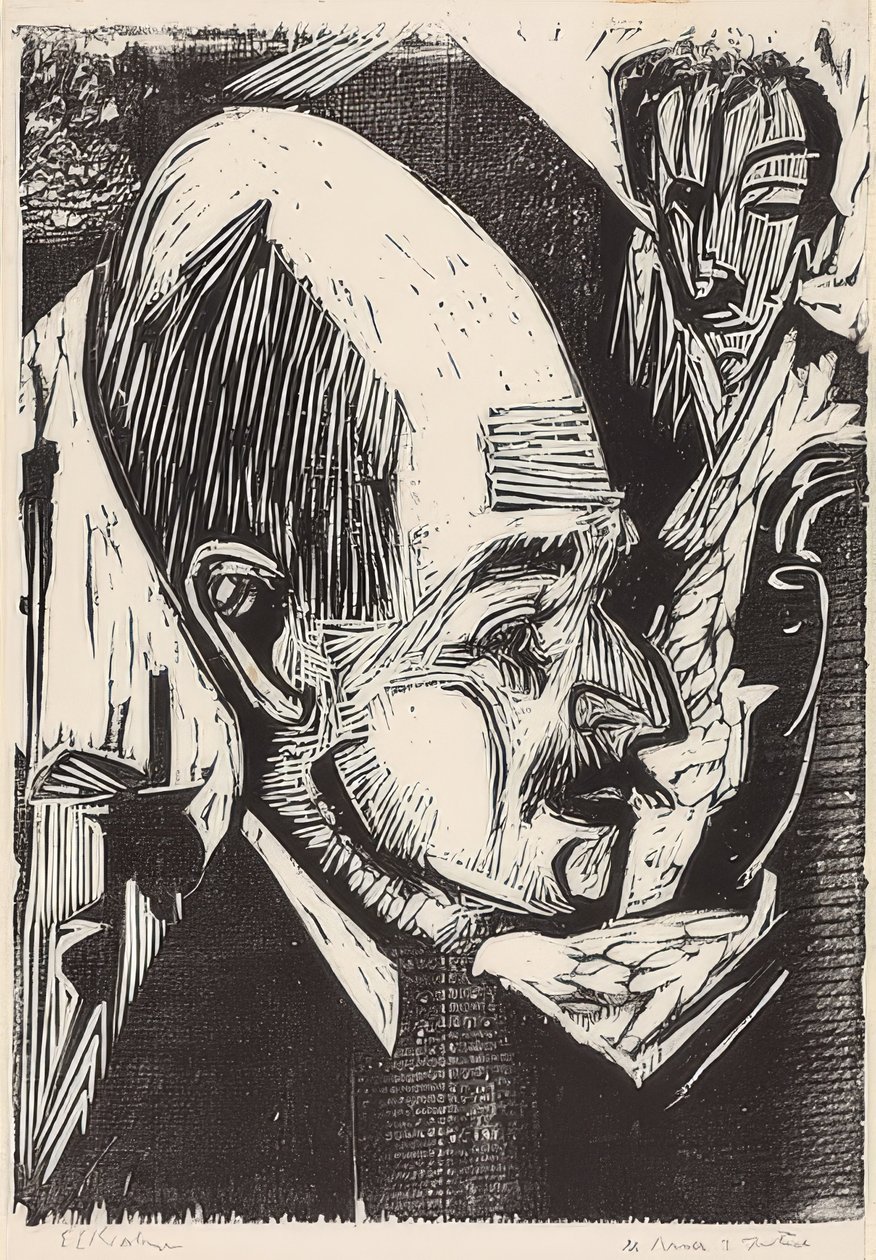 Cabeza del Dr. Bauer de Ernst Ludwig Kirchner