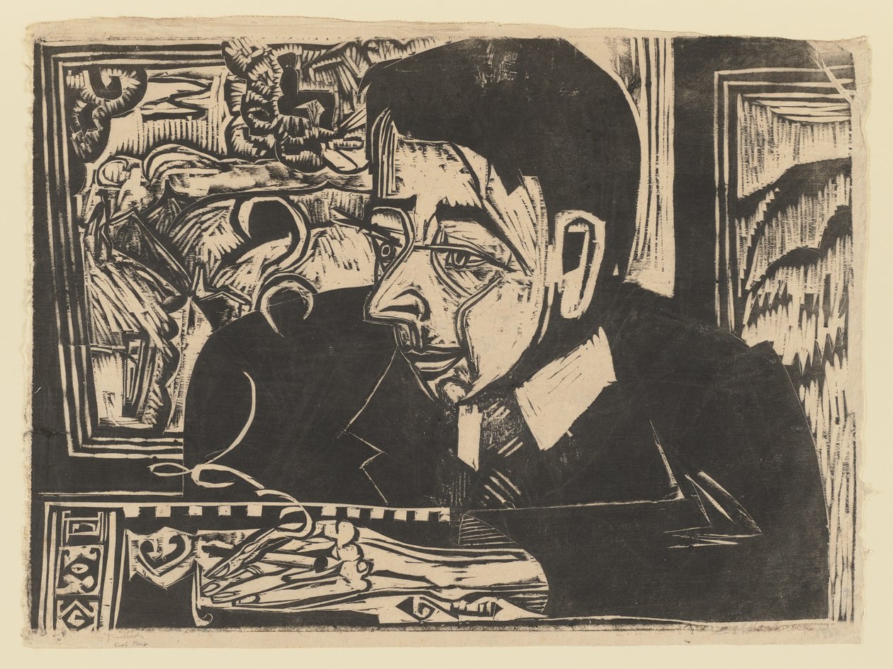Kopf Merz de Ernst Ludwig Kirchner