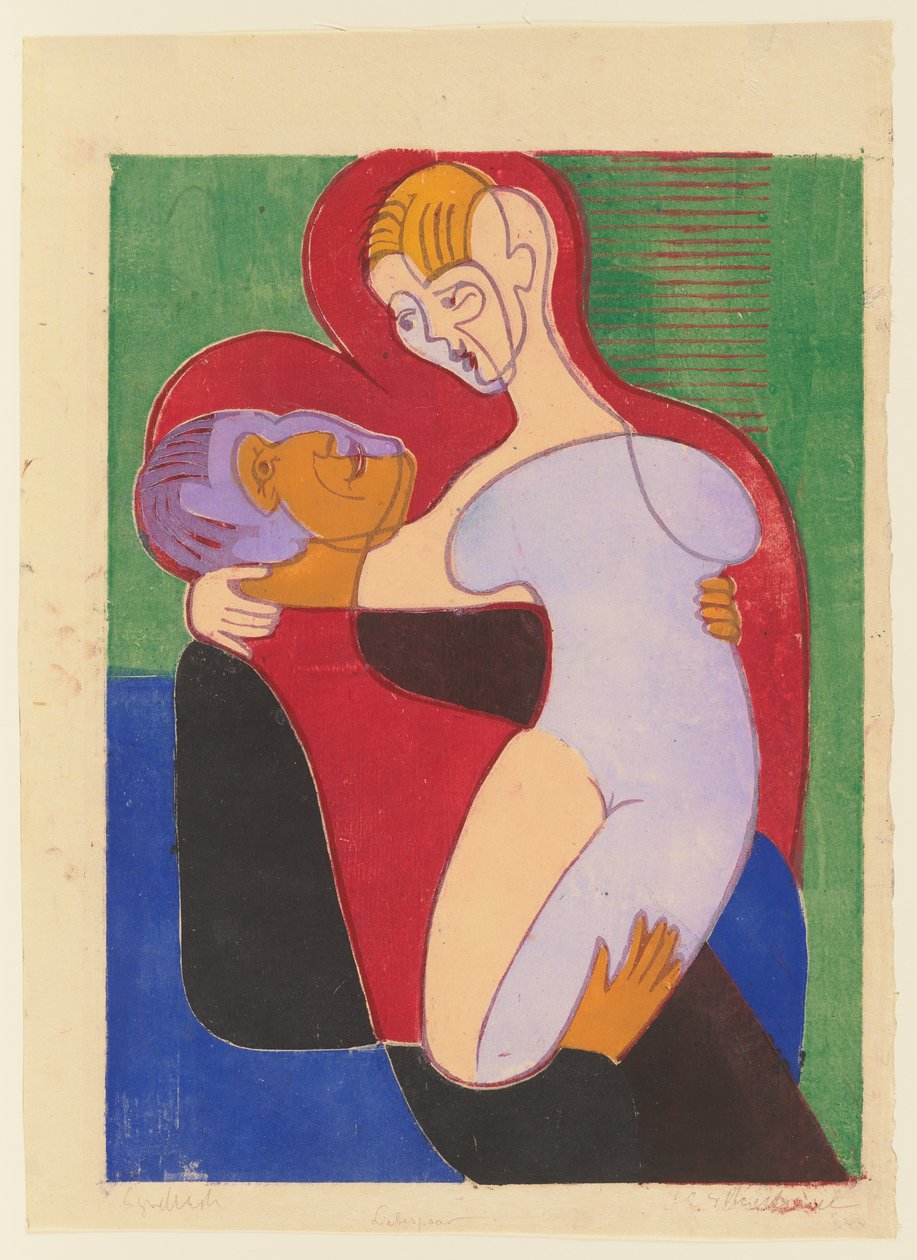 Pareja de enamorados (Elisabeth y Julius Hembus) de Ernst Ludwig Kirchner