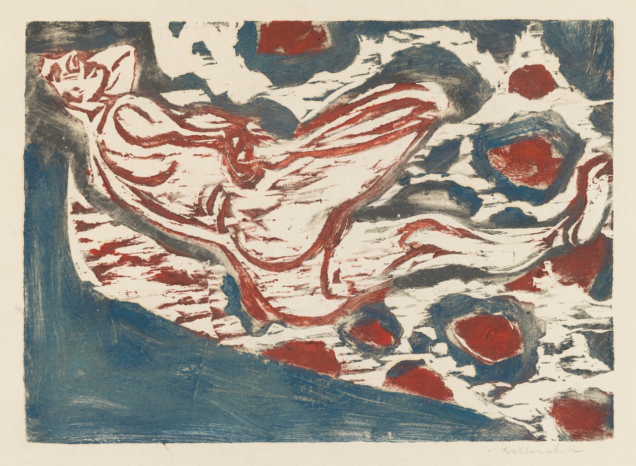 Desnudo reclinado de Ernst Ludwig Kirchner
