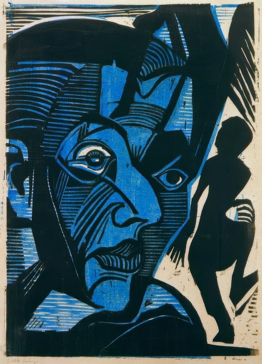 Melancolía de las Montañas (Autorretrato) de Ernst Ludwig Kirchner