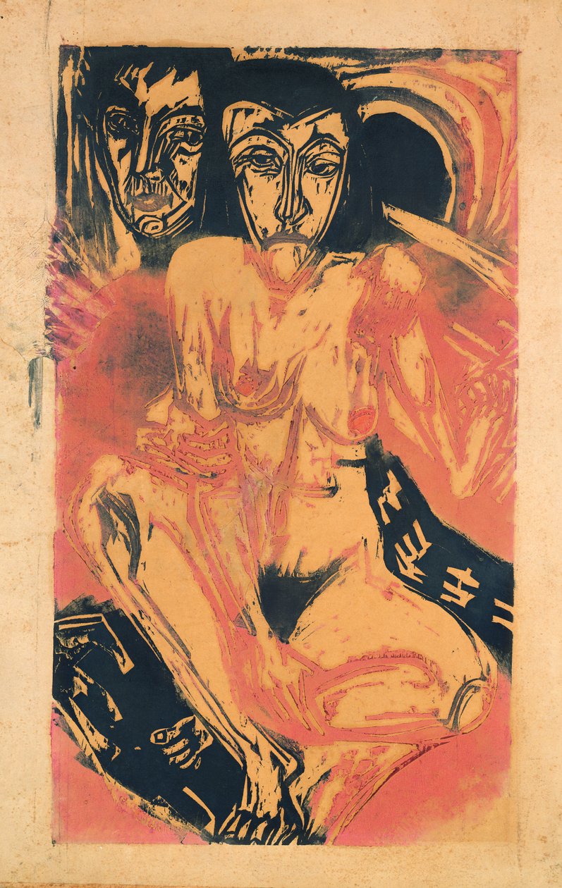 Chica melancólica de Ernst Ludwig Kirchner