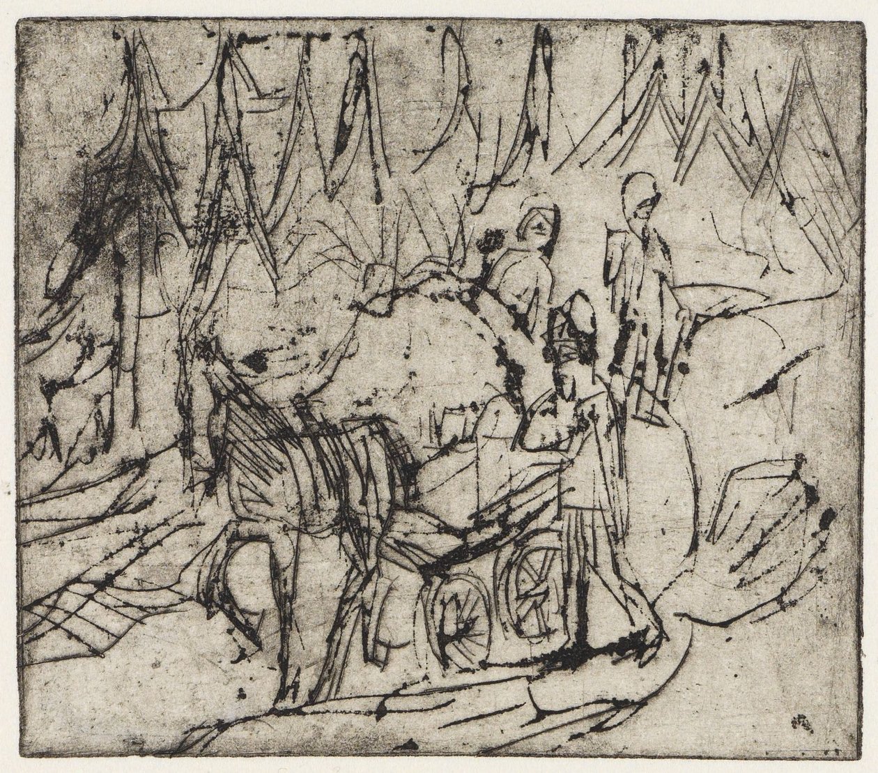 Carro de leche de Ernst Ludwig Kirchner