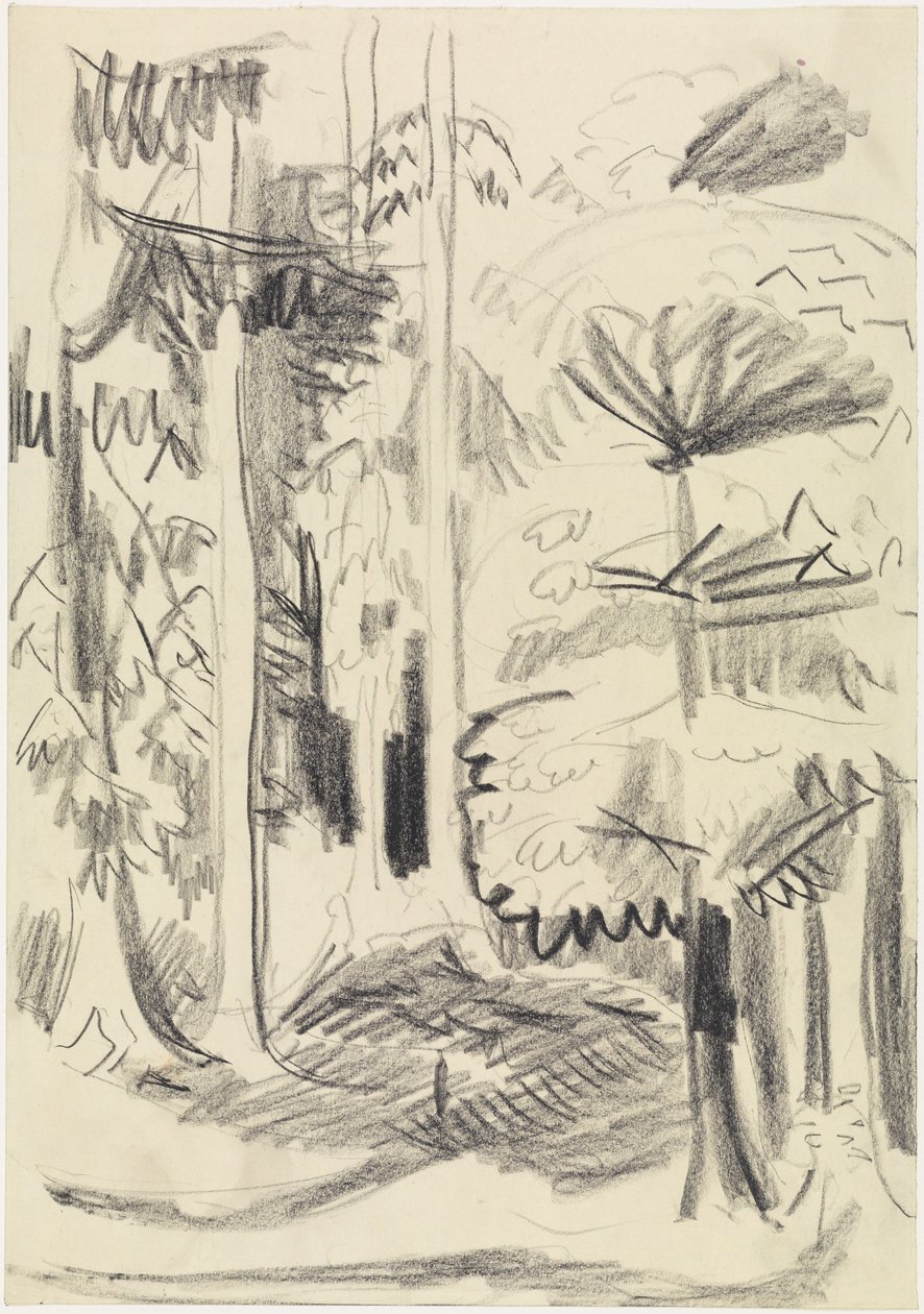 Bosque mixto de Ernst Ludwig Kirchner