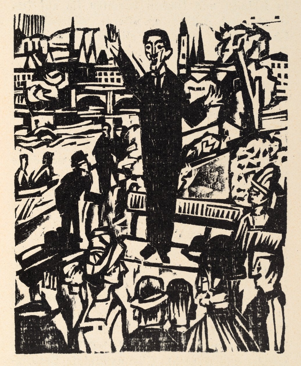 Junto a la carretera principal. Relatos de Jakob Bosshart. El apóstol de la paz - El orador de Ernst Ludwig Kirchner