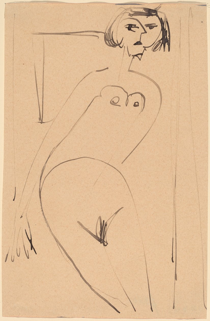 Desnudo de Ernst Ludwig Kirchner