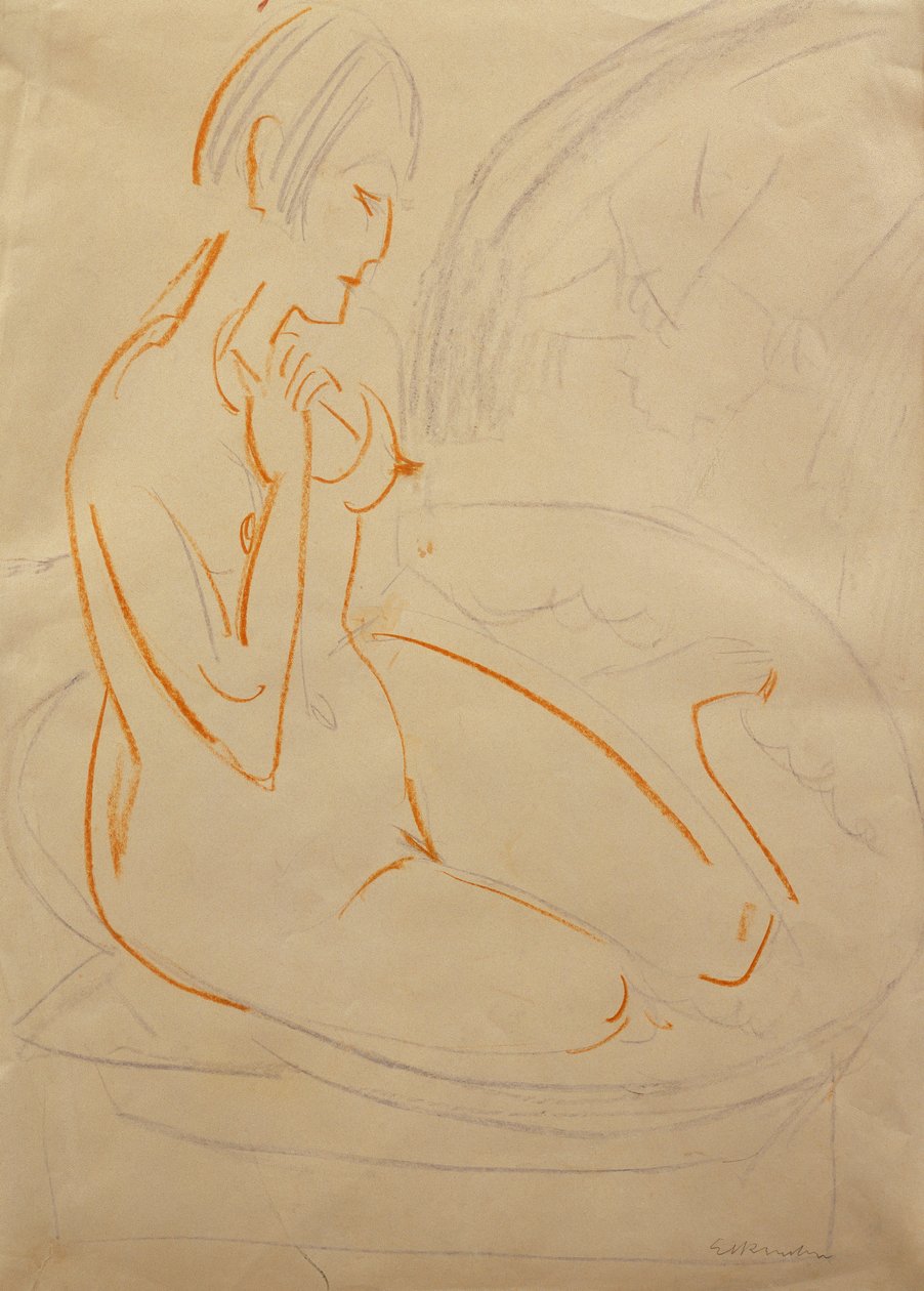 Desnudo de Ernst Ludwig Kirchner