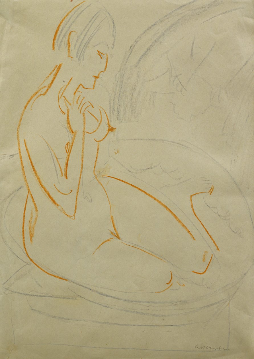 Desnudo; Akt de Ernst Ludwig Kirchner