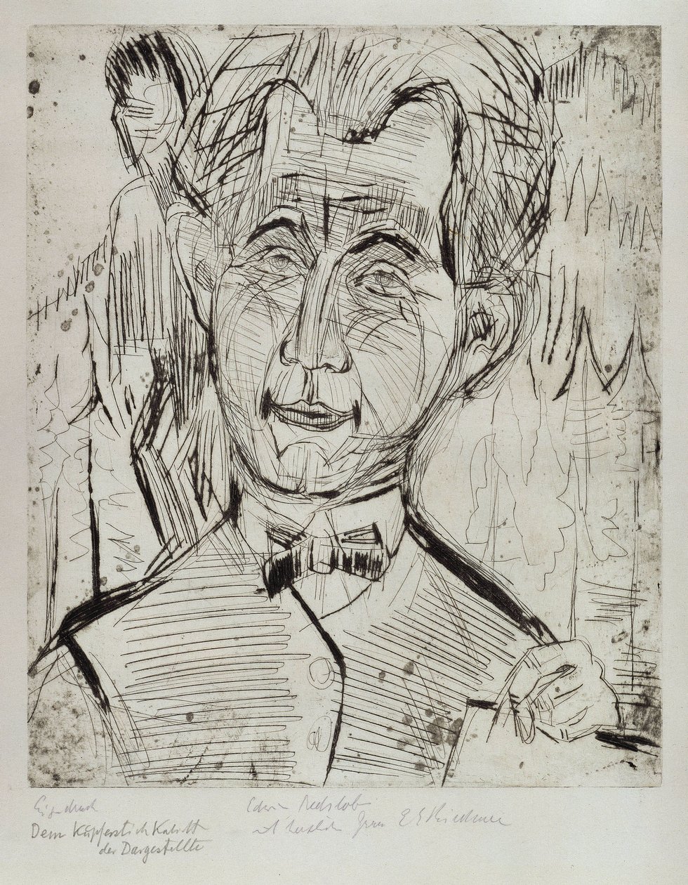 Retrato del Dr. Redslob de Ernst Ludwig Kirchner