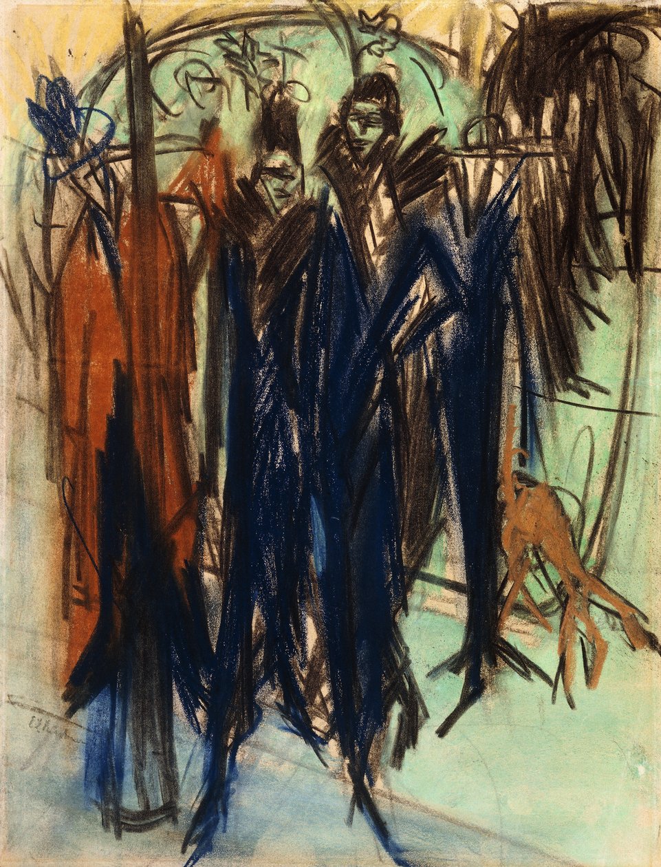 Prostituta, Friedrichstrasse, Berlín de Ernst Ludwig Kirchner